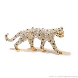 Hattie Carnegie Swarovski Crystal Lion or Jaguar
